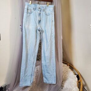 Levi's 550 Mens Relaxed Fit Blue Denim Jeans Size 33x34 Classic Rugged Cotton